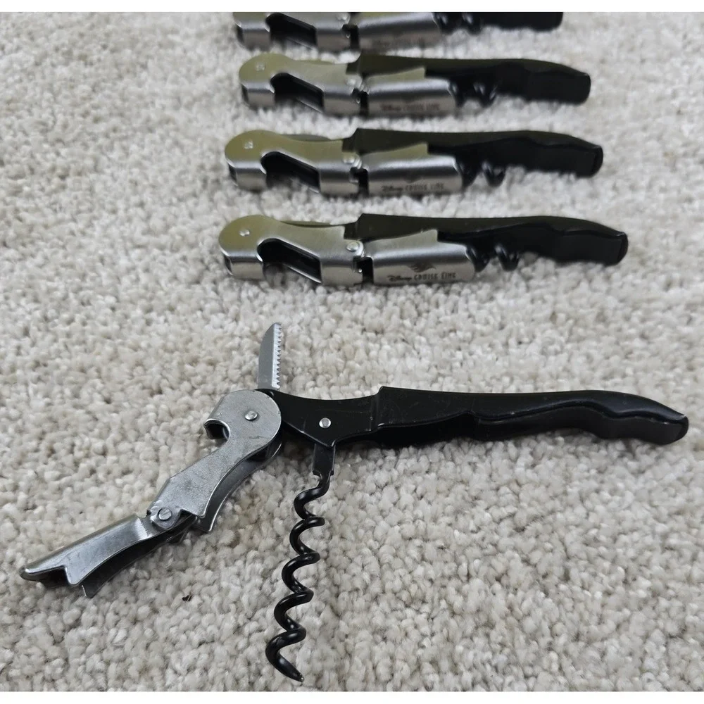 Lot of 5 Disney Cruise Line DCL Wine Openers Waiters Corkscrews Bottle Openers